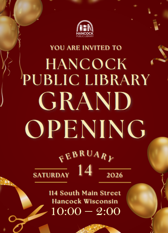 Grand opening Saturday February 14